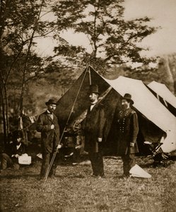 President Lincoln at Sharpsburg, October 1862 by Mathew B. Brady